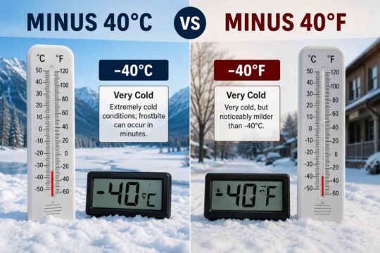 Minus 40°C or Minus 40°F